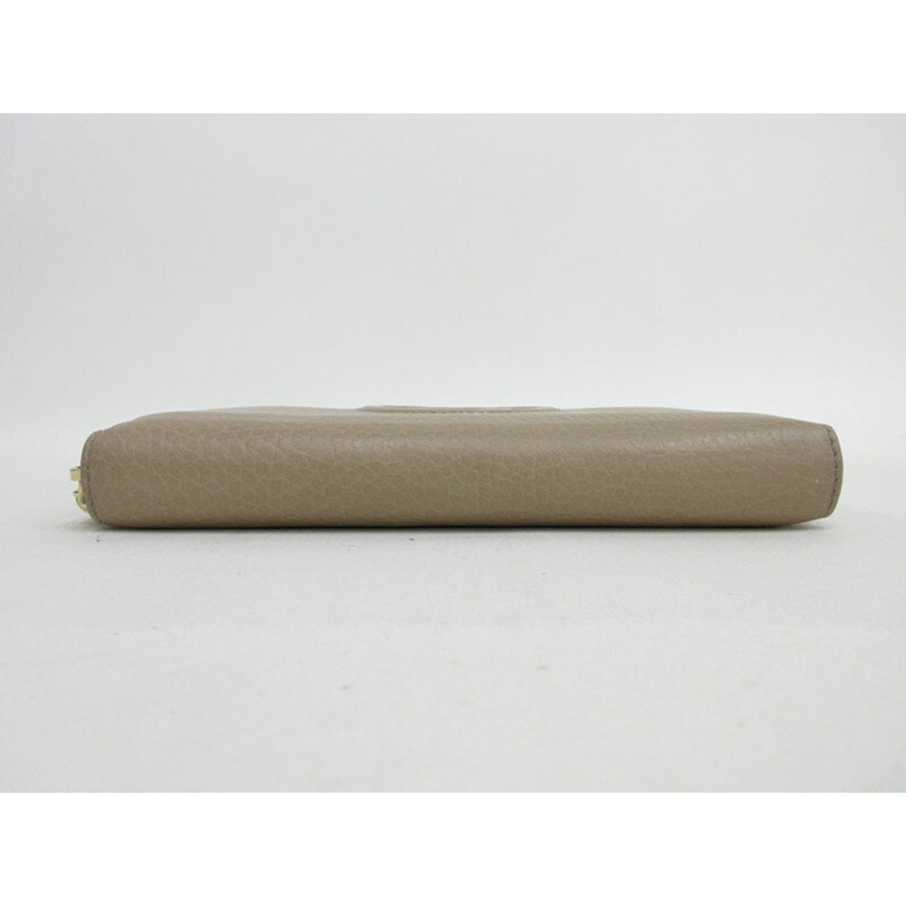 Gucci Soho Round Zip Long Wallet Beige Leather - Picture 3 of 8